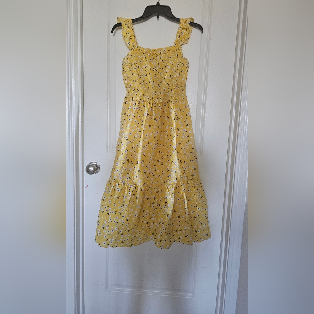 NWOT Kate Spade Yellow Floral Midi Dress